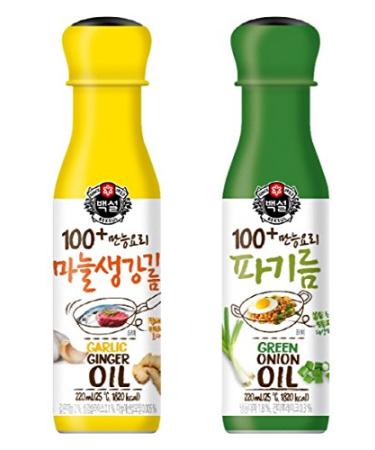 CJ Beksul 100 All Purpose Cooking Vegetable Oil 220ml - Green Onion Flavor - Buy Online on GoSupps.com