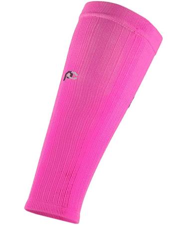 PRO Compression Calf Sleeve for Pain Relief | Running, Cycling, Nurses | Small/Medium Neon Pink - Buy Online on GoSupps.com