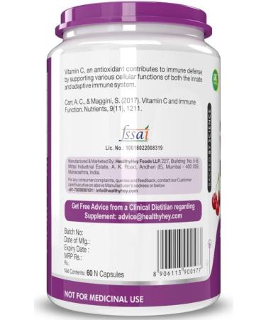 100% Natural Vitamin C from Cherry - 60 Veg. Capsules - Buy Online on GoSupps.com