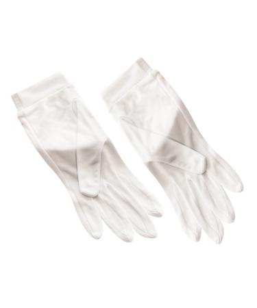 FRCOLOR 1 Pair of Care Gloves Hand Beauty Gloves Paraffin Bath Mittens Hand Accessory Lotion Moisturising Mitten Breathable Beauty Products White Mulberry Silk