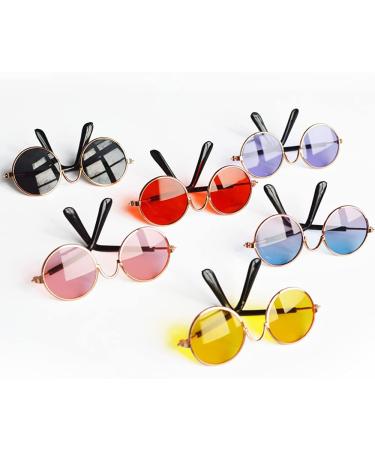 2pcs Random Color Small Cat Kitten Glasses Pet Sunglasses - 3cm/1.1 Inch Cosplay Costume Photos Props - Buy Online on GoSupps.com