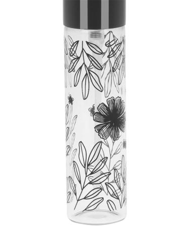 10ml Port Glass Perfume Bottle with Atomizer - Empty Travel Spray - Refillable Makeup Perfumery (New Silver Leaf - Buy Online on GoSupps.com