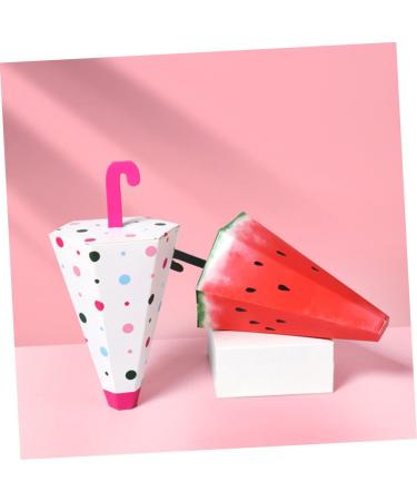 HOMSFOU 25 Pcs Candy Box Kawaii Desk Kids Gift Bags Kids Goodie Bags Floor Stickers for Office Gourds Dried for Crafts Containers for Kids Candy for Kids Sweets Watermelon Paper 14X8.3cm Assorted Color 1 - Buy Online on GoSupps.com