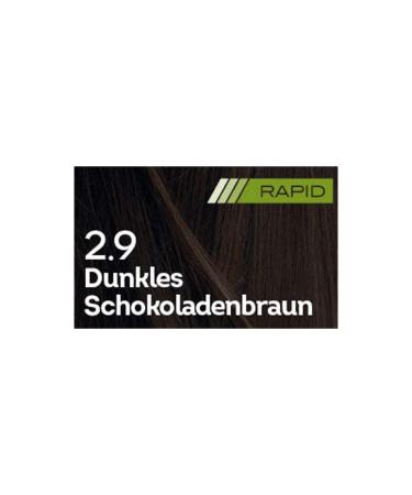 Biocap Rapid Permanent Hair Color - 2.9 Dark Chocolate Brown | Vegan 10-Minute Exposure | Optimal Gray Coverage | Argan Oil & Tricorepair Complex - Buy Online on GoSupps.com