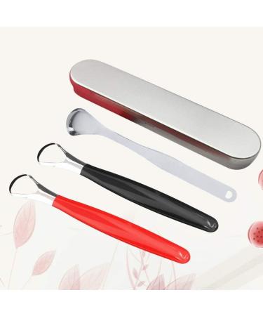 FARUTA 3pcs Tongue Scraper Set - Stainless Steel Oral Hygiene Tool | Tongue Cleaner for Fresh Breath - Buy Online on GoSupps.com