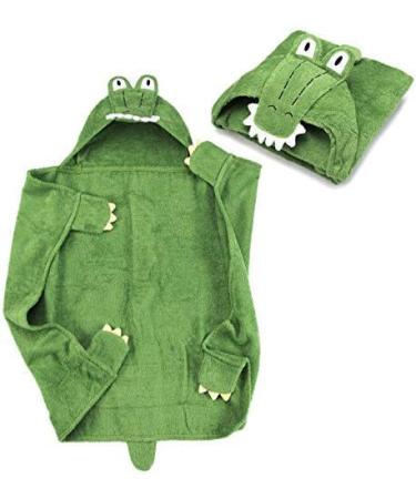 All Kids United Eco-Friendly 100% Cotton Hooded Baby Towel | 76x76 cm Green Frotte Bath Towel for Babies & Children - Buy Online on GoSupps.com