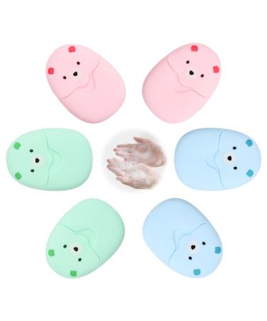 Loud height 300 leaves paper soap sheep sheets 6 box soap leaves disposable sustainable soap flakes Mini ticket soap soap with plastic box for washing and outdoors - Buy Online on GoSupps.com