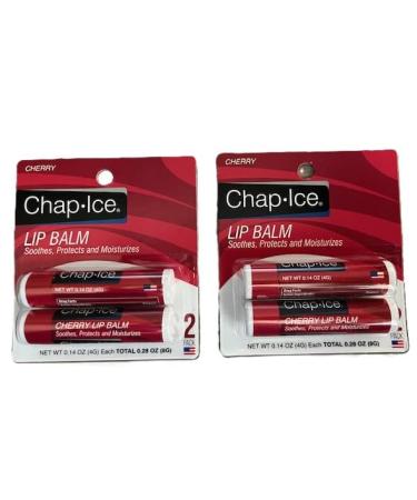 Cherry Lip Balm Soothes Protects and Moisturizes Chapped Lip Protection Lip Moisturizer 0.14 oz 2-Pack