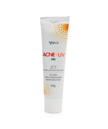IPCA Acne-UV Oil Free Gel SPF 30 PA+++ Broad-Spectrum UVA/UVB  Water Resistant Sunscreen 60g