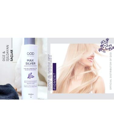 QoD MAX Silver Treatment 1000ML - Brazilian Keratin for All Hair Types | Long-Lasting Straightening | International Shipping Available - Buy Online on GoSupps.com