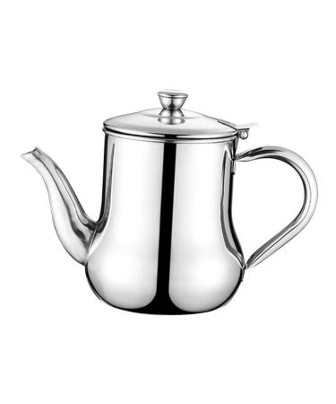 Milisten 1pc Stainless Steel Oil Pot Stainless Steel Cooking Supplies Vinegar Bottle Soy Sauce Bottle Household Leak Proof Soy Sauce Dispenser Leakage Proof Frying Grease Olive Oil Bottle