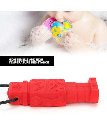 Buy Food Grade Silicone Baby Teether Safe Teething Aid & Chew Pendant Necklace (Red) for Infants - Buy Online on GoSupps.com