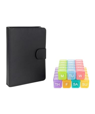 e-Pill 5 Times a Day x 7 Day Large Weekly Pill Organizer Vitamin and Medicine Pill Box - with Discreet Case Multicolor