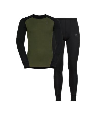 Odlo Men's Active Warm Eco_196702 Functional Underwear Set XXL Black - Deep Depths