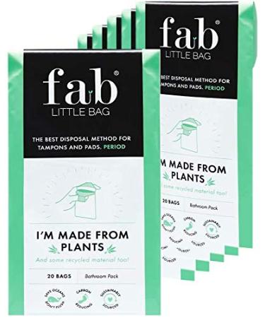 Fab Little Bag Sixer Plus Pack - 125 Sanitary Disposal Bags Plus Recyclable Refill Pack for Out and About (125 Pack) 125 Count (Pack of 1) - Buy Online on GoSupps.com