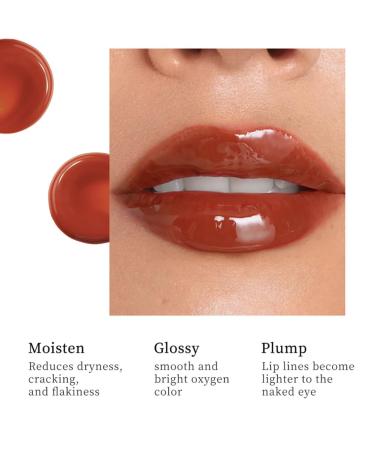 NAILKISS 3 Colors Tinted Peptide Lip Tint Hydrating Lip Tint Stain Lip Gloss Shiny Jelly Lip Plumping Lip Balms Long Lasting Nourishing Non-sticky Smooth Lip Care Glow Oil Set (01+07+08) - Buy Online on GoSupps.com