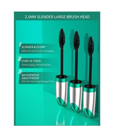HJOPA Thick Black Waterproof Mascara - Anti-Smudge, False Eyelashes Effect, Long-Lasting Eye Makeup - Buy Online on GoSupps.com