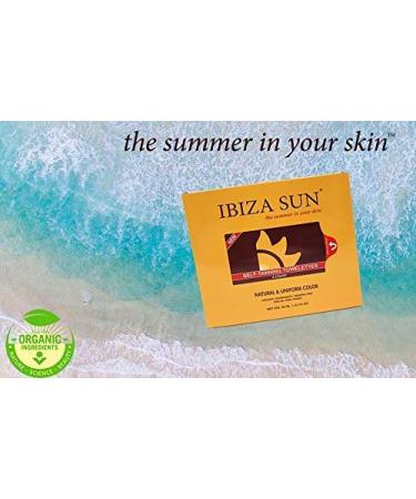 Ibiza Sun Organic Self Tanner Wipes - 100% Raw Ingredients, Paraben & Cruelty-Free, Vegan Formula - 8 Count for Face & Body - Buy Online on GoSupps.com