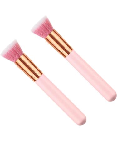 OHPHCALL 2pcs Cosmetics Brush Makeup Brishes Blush Brush Fine Bristles Highlighter Brush Makeup Brushs Wooden - Buy Online on GoSupps.com