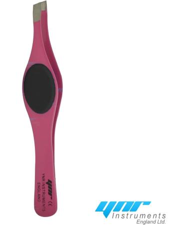 YNR England Pro Eyebrow Grip Tweezers Hair Tweezers Eyebrows Rubber Grip Comfort (Pink & Blue) - Buy Online on GoSupps.com
