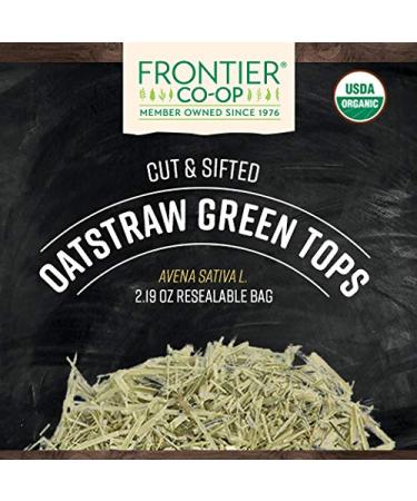 Frontier Co-op Organic Green Oatstraw Tops 2.19 oz - Premium Herbal Supplement - Buy Online on GoSupps.com