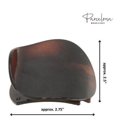 Parcelona France Onde Celluloid Tortoise Shell Hair Claw - 2 3/4 Inch - Buy Online on GoSupps.com