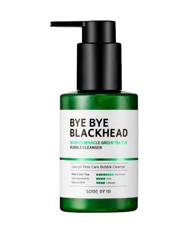 Some By Mi Bye Bye Blackhead 30 Days Miracle Green Tea Tox Bubble Cleanser  4.23 oz (120 g)