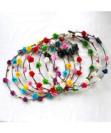 Frmarche 5pcs LED Flower Flashing Crown Hair Garland - Luminous Light for Girls - Random Colors - International Shipping - Buy Online on GoSupps.com