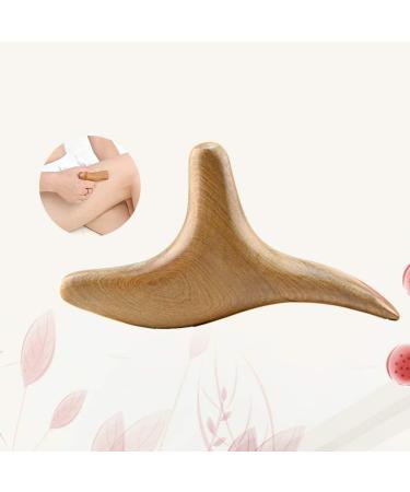 Healifty Trident Shaped Gua Sha Board - Natural Wood Scraping Massage Tool for Spa & Acupuncture - Buy Online on GoSupps.com
