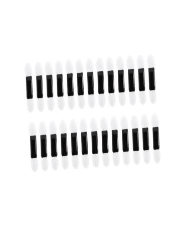 100pcs Makeup Eyeshadow Brush Travel Makeup Brush Makeup Applicator Sponge Brush Eye Shadow Applicator Double Head Eye Shadow Brush Lipstick Brush Eyeshadow White Suit Miss Pointy M White