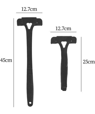 Fenteer Men's Back Razors - Long Handle for DIY Back Shaving Ergonomic Design Easy Wet/Dry Use - KL in Black - Buy Online on GoSupps.com