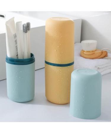 Zerodeko Travel Wash Cup Set - 4pcs Portable Toothbrush Holder & Cover for Kids - Outdoor Toothbrush Case & Toddler Toothpaste Storage - Buy Online on GoSupps.com