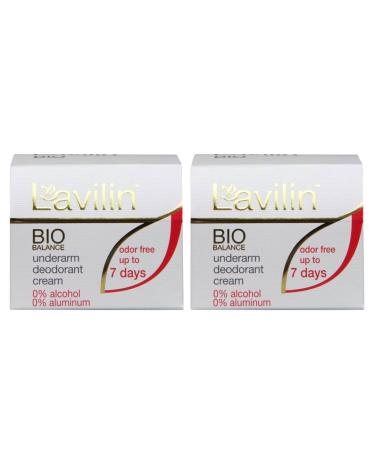 Lavilin Bio Balance Underarm Deodorant Cream Up to 7 Days Odor Free (2 Pack)