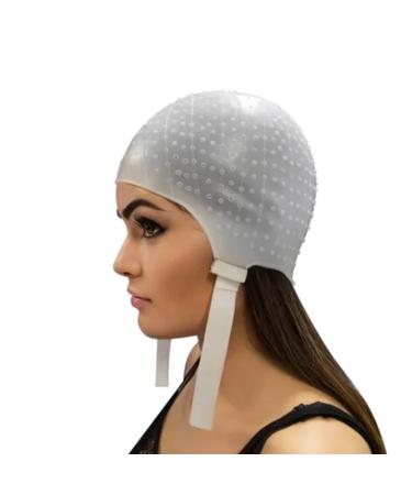 Hair Dye Hat, Hair Coloring Highlighting Hat Silicone Reusable Flexible High Elasticity Folding Hair Dye Hat Hair Tipping Cap Hair Highlight Dye Cap for Dyeing and Coloring