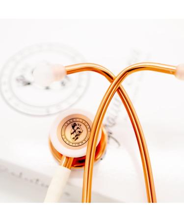 Premium Dual-Head Stethoscope for Nurses & Doctors | Gold Rose Gold Adult-Pediatric | Essential Nurse Accessories | Latex-Free Tubing - Buy Online on GoSupps.com