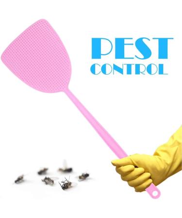Lythor Fly Swatter - Strong & Flexible Manual Pest Control Tool with 18.7 Long Handle - Durable Colorful Plastic Swatter for Home Use (4 Pack, 4 Colors) - Buy Online on GoSupps.com