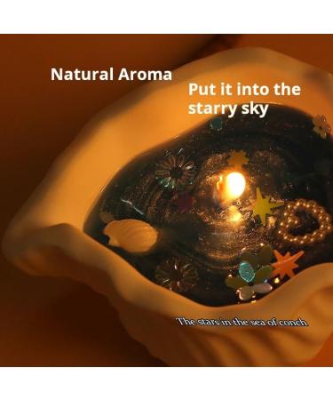 Marine-Themed Wax Melts - Starfish & Seashell Scented Candles (4 in 1 Baby Blue) | Shop Internationally - Buy Online on GoSupps.com