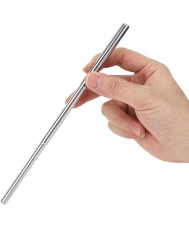 Reusable Stainless Steel Straight Straw Lightweight Portable Retractable Drinking Straw Cleaning Brush Kit - Buy Online on GoSupps.com