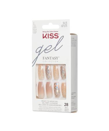 KISS Gel Fantasy Hard To Forget Long Length Gel Nail Kit - Press-On/Glue-On Nails - Buy Online on GoSupps.com