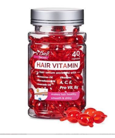 Generic Secret Hair Treatment Serum - no Rinse with Argan Macadamia Avocado Oils - Vitamins A C E Pro B5 - Conditioner for Women & Men Red (Pack of 3)