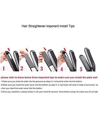 4-in-1 Accellorize Curling Iron Hair Styling Tool with Interchangeable Ceramic Plates and Heat Protective Glove - Buy Online on GoSupps.com