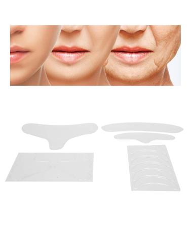 Anti-Aging Facial Patches - Reusable Fold Remover Stripes for Neck Chest Forehead Eyes & Mouth - 11 Pieces - Buy Online on GoSupps.com