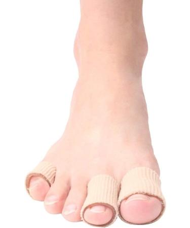 Footinsole Gel Toe Protectors - 2PCS Fabric Sleeve Protectors (0.7 x 6 Inches) for Ultimate Comfort and Relief - Buy Online on GoSupps.com