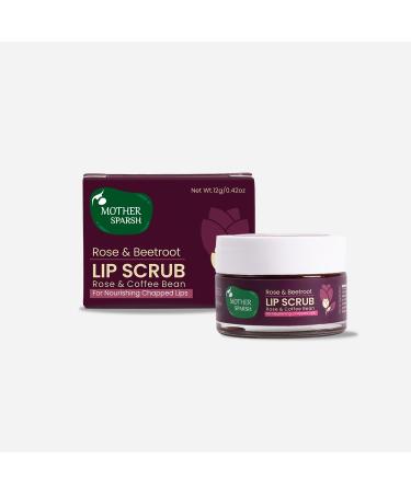 Rose & Beetroot Lip Lightening Scrub Dry Chapped With Rose & Coffee Beans Reduction in Dark Lips & Pigmentation 12gm