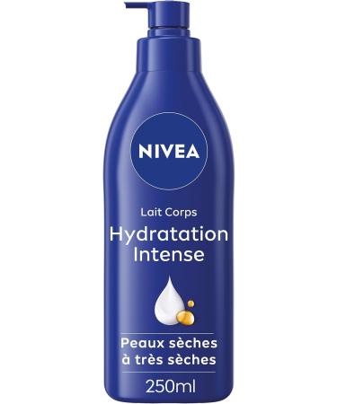 NIVEA Intense Hydration Body Lotion 72H (1 x 250ml) - Nourishing Body Lotion with Pure Hyaluronic Acid & Sweet Almond Oil - Moisturizing Body Cream for Dry to Very Dry Skin