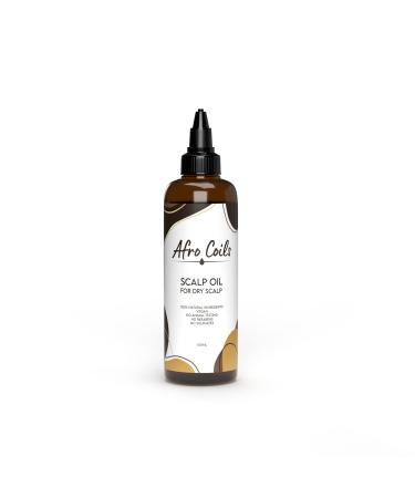 Scalp Oil for Dry Itchy Scalp by Afro Coils Daily Scalp Oil Vegan Friendly Oil with Grapeseed Oil with Chamomile With Lavendar Oil with Natural Oils
