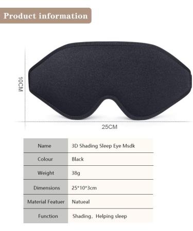 Buy 3D Blackout Sleep Masks - Extra Soft Sensation-Free Unisex Eye Mask for Ultimate Comfort | Tranquil Choice - Buy Online on GoSupps.com