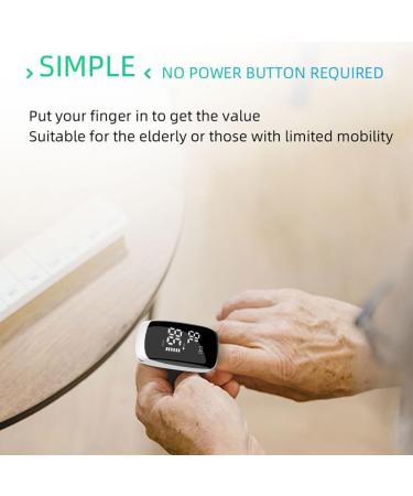 Rechargeable Pulse Oximeter Fingertip - Accurate Blood Oxygen Saturation Monitor for Sports | Fast SpO2 Reading (White - Buy Online on GoSupps.com