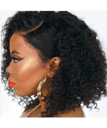 Buy Mianhua Curly Human Hair Wigs | Short Wavy Lace Front Wigs for Women - International Shipping - Buy Online on GoSupps.com