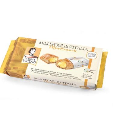 Matilde Vicenzi Matilde Vicenzi Millefoglie d'Italia Set of 12 mini cream leaf snacks with vanilla cream 125 g